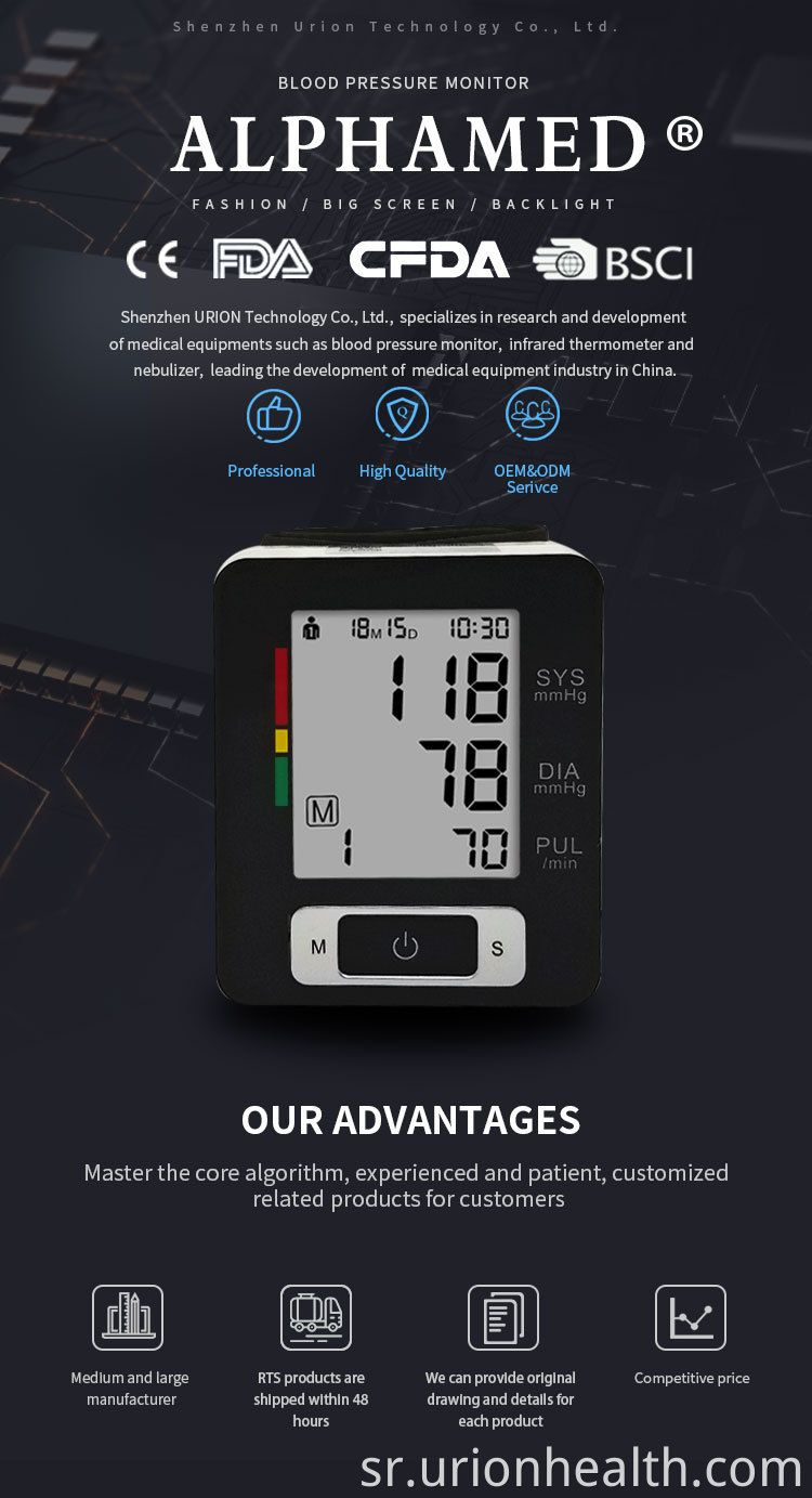wrist watch blood pressure monitor